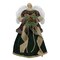 NorthLight 34308691 18 in. Red &#x26; Green Angel Dress Christmas Tree Topper Accented with Holly Berries